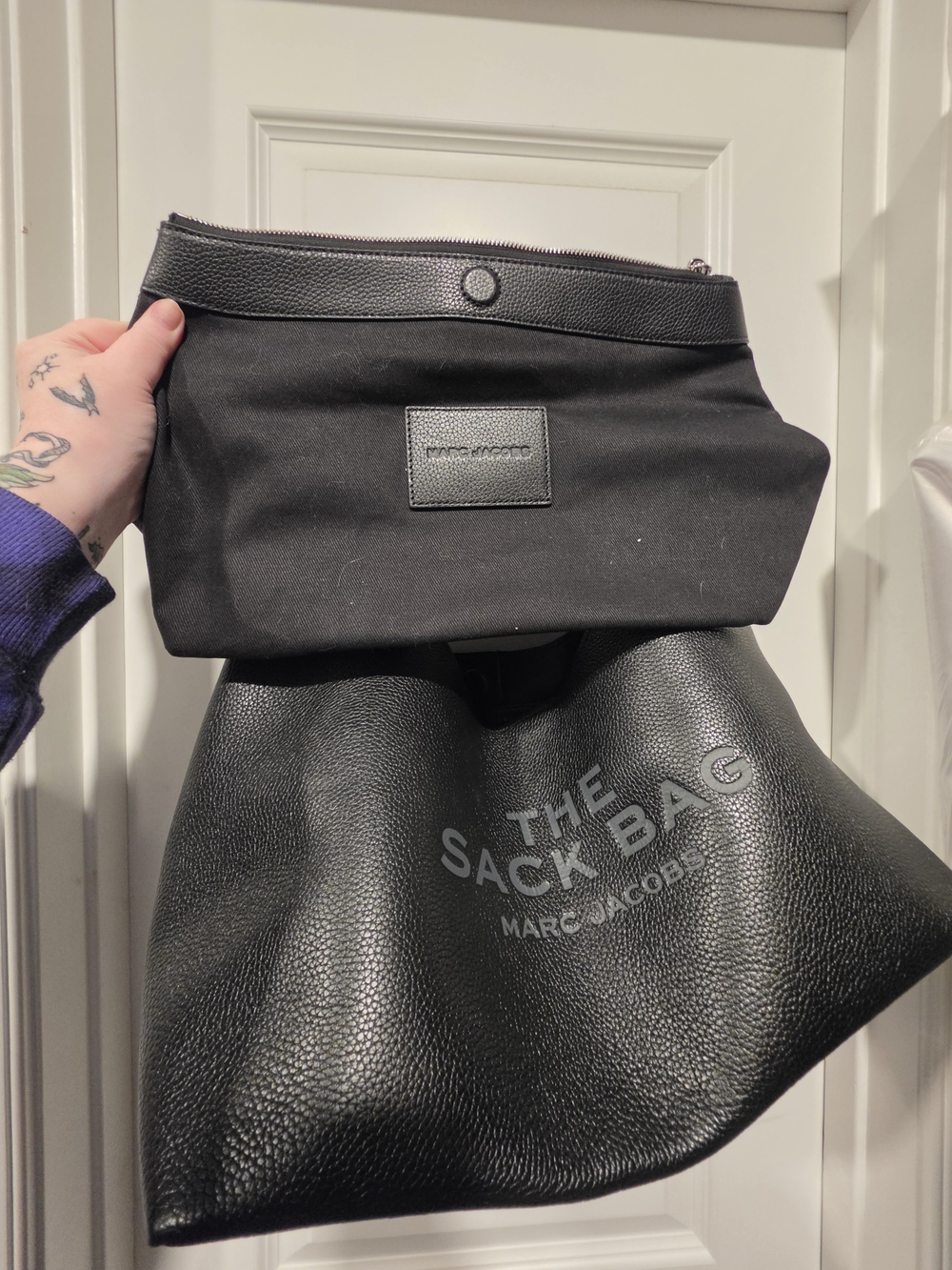Marc Jacobs The Sack Bag - Black Leather - Picture 4 of 4